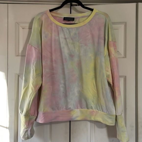 Eloquii Tie dye Sweatshirt 18/20 - Picture 2 of 5